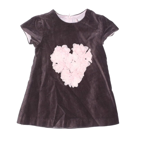 Halabaloo Other - halabaloo velour flower heart dress